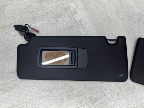 21-25 BMW G80 M3 Sedan Front Sun Visors Pair Black 8092728