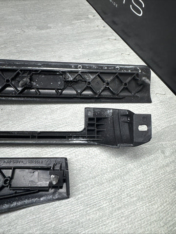 01-06 BMW E46 325 330 M3 Headlight Switch Radio Dash Trims OEM Painted Black