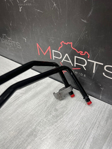 08-13 BMW E90 E92 E93 M3 S65 DCT Transmission Oil Cooler Lines 2283585