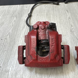 01-06 E46 M3 Rear Brake Calipers Left Right Pair Set Original Red
