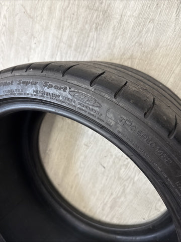 2013 Used 285/30ZR20 Michelin Pilot Super Sport ZP 95Y - 5-6/32 - Dry Cracks
