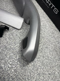 01-06 BMW E46 M3 Coupe Interior Armrests Trim Set Brushed Aluminum *4 Tabs