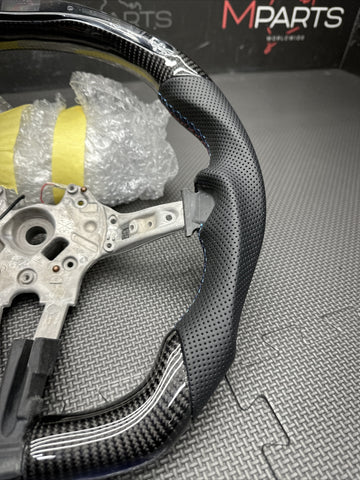NEW 15-20 BMW F80 F82 F83 M3 M4 OHC LED Carbon fiber Steering Wheel