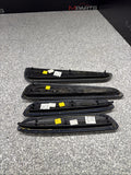 01-06 BMW E46 M3 Coupe Door Upper Arm Rest Armrest Pads Black *Tabs*