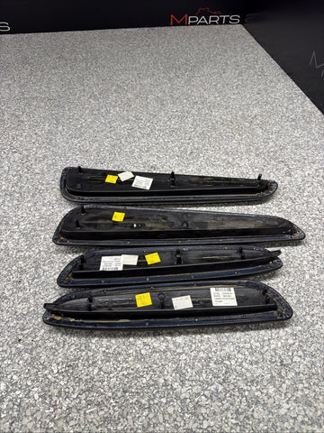 01-06 BMW E46 M3 Coupe Door Upper Arm Rest Armrest Pads Black *Tabs*