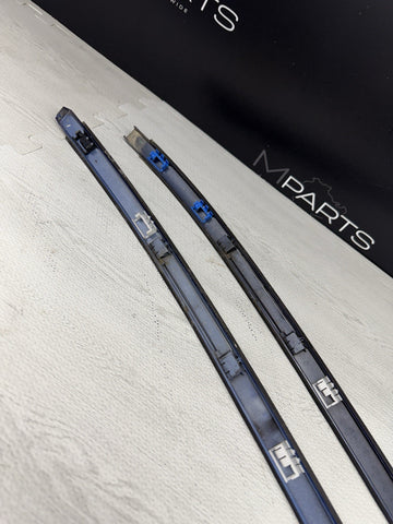 08-13 BMW E92 335 M3 Coupe Roof Rails Mouldings Pair 51138045379 Blue