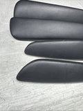 01-06 BMW E46 M3 Convertible Door Upper Arm Rest Armrest Pads Black *Notes*