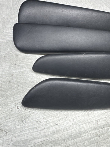01-06 BMW E46 M3 Convertible Door Upper Arm Rest Armrest Pads Black *Notes*