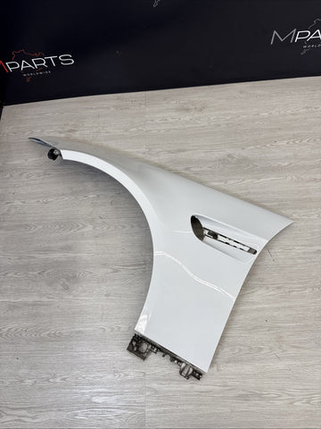 08-13 BMW E92 E93 M3 Left Driver Fender Panel Alpine White 41358042831