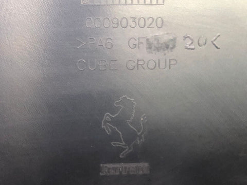 Rear Trunk Bonnet Cover Shield Panel Black 19-23 Ferrari F8 Tributo