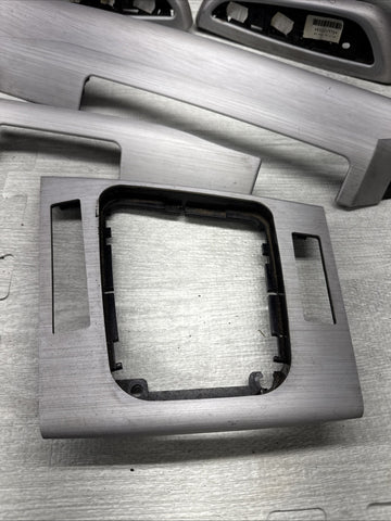 01-06 BMW E46 M3 Convertible Interior Armrests Trim Set Brushed Aluminum *Notes*
