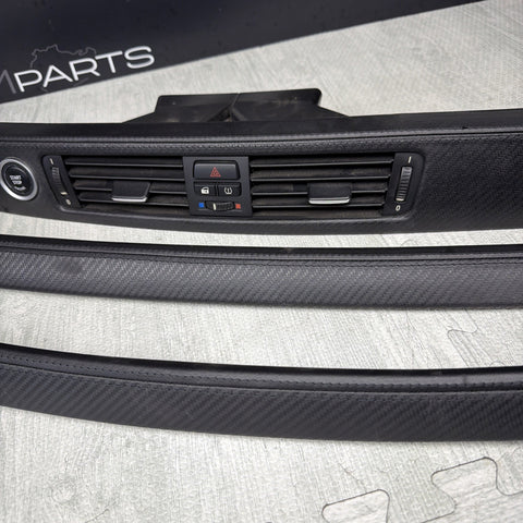 08-13 BMW E92 E93 M3 Interior Trim Set Carbon Leather OEM Genuine *Notes*
