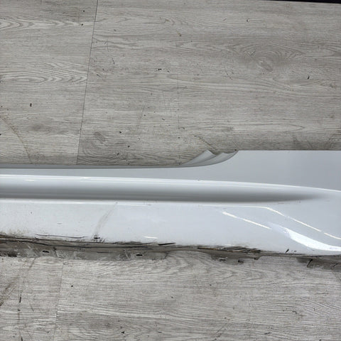 08-13 BMW E92 E93 M3 OEM Left Side Skirt Rocker Panel Alpine White