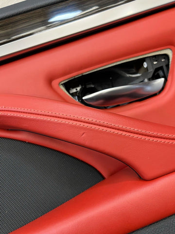 11-16 BMW F10 M5 SEDAN REAR RIGHT PASSENGER SAKHIR ORANGE DOOR CARD PANEL