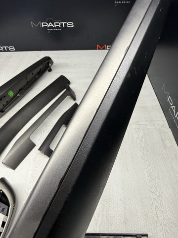 01-06 BMW E46 M3 Convertible Interior Armrests Trim Set Titan Shadow Grey