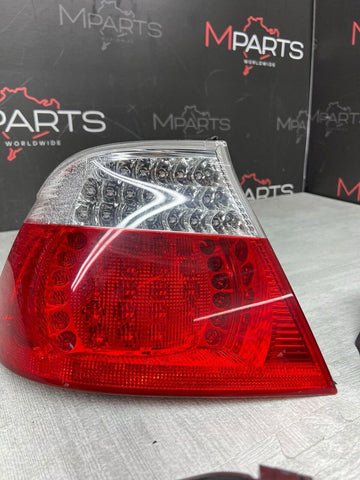 BMW E46 325 330 M3 CONVERTIBLE LED TAIL LIGHTS SET 6937454 *CRACKS*