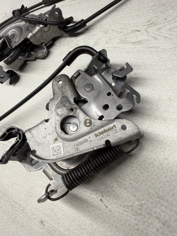 20-24 BMW 228i M235i F44 G80 M3 Front Hood Locks Latches W/ Release Cables OEM