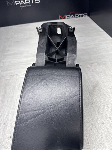01-06 BMW E46 M3 Center Console Armrest Arm Rest Black Leather