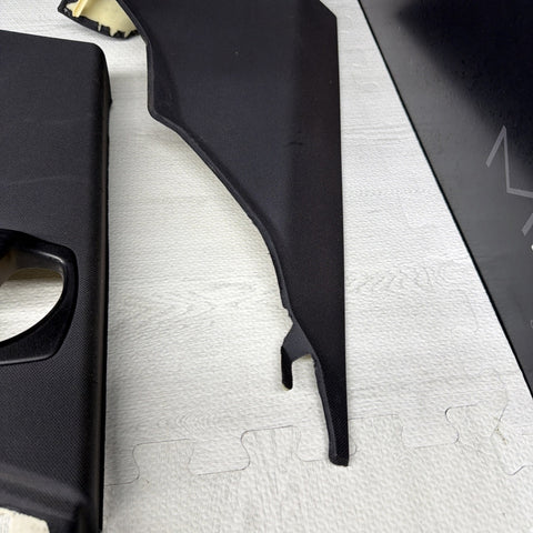 08-13 BMW E92 M3 OEM ABC PILLAR PILLARS BLACK PAIR SET *NOTES*