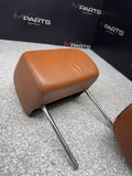 2001-2006 BMW E46 M3 Convertible Cinnamon Rear Headrests Head Rests Pair OEM