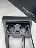 13-16 BMW F10 M5 Center Console Cover Panel Bezel Trim Leather Black