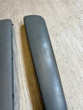 BMW E46 325 330 M3 Front Door Upper Armrest Pads Dove Grey Gray