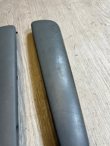 BMW E46 325 330 M3 Front Door Upper Armrest Pads Dove Grey Gray