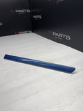 01-06 BMW E46 M3 3-Series Rear Left Quarter Moulding 2694731 Topaz Blue