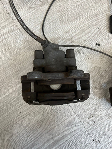 94-02 BMW E36 M3 REAR BRAKE CALIPERS + STAINLESS STEEL LINES