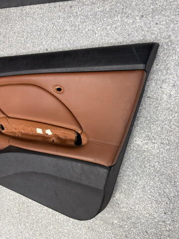 01-06 BMW E46 M3 FRONT RIGHT PASSENGER SIDE DOOR PANEL CARD CINNAMON OEM