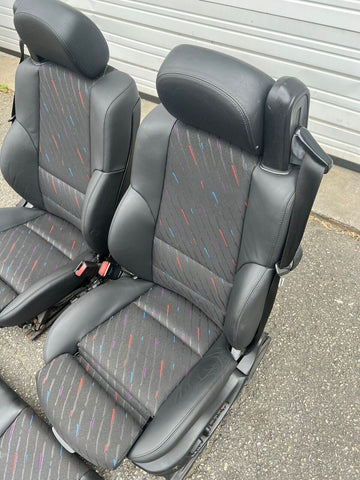 BMW E46 M3 01-06 Convertible M Rain Cloth / Nappa Leather Interior Seats Set