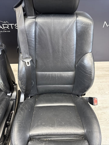 01-06 BMW E46 M3 Convertible Interior Front Non Heated Seats Black