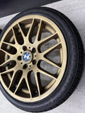 18x8 18x9 CSL STYLE 5x120 BMW E46 M3 Gold 18” Wheels Rims Set (4)