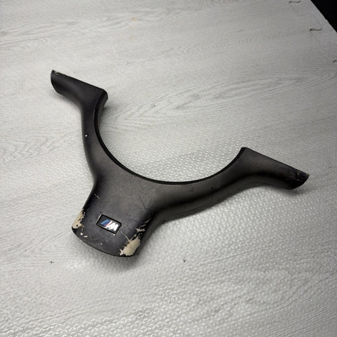 OEM 01-06 BMW E46 M3 Lower Steering Wheel Trim Cover Plate Titan Shadow Grey