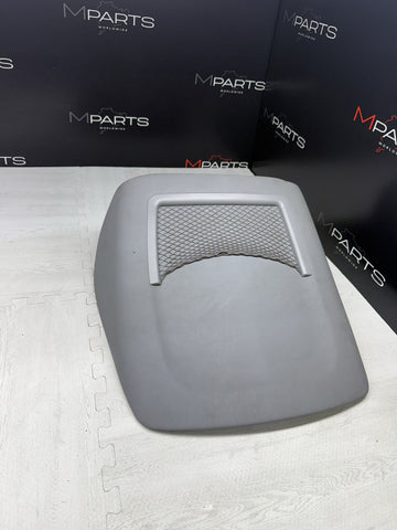 00-06 BMW E46 325 M3 COUPE FRONT SEAT BACK REST STORAGE PANEL OEM DOVE GREY