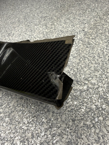 BMW 15-20 F80 F82 F83 M3 M4 Front Bumper Left Carbon Fiber Splitter Trim OEM