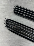 01-06 BMW E46 M3 Left Right Fender Vent Grilles Grills Trims Chrome Genuine OEM