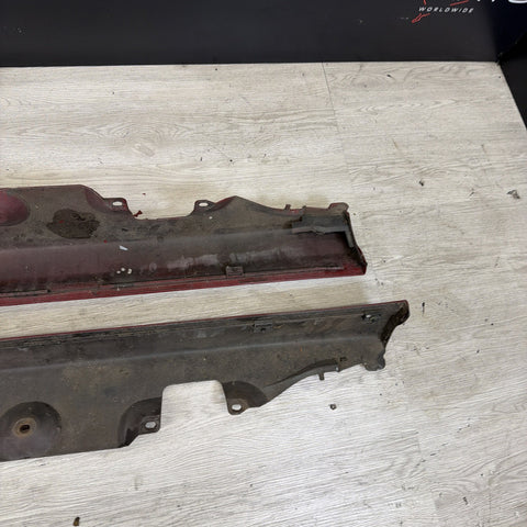 01-06 BMW E46 M3 Rocker Panel Side Skirts OEM Imola Red