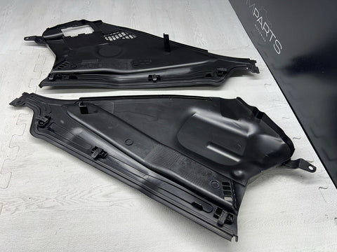 15-20 BMW F80 F82 F83 M3 M4 WINDSHIELD WIPER COWL COVERS TRIM PANELS 8059697