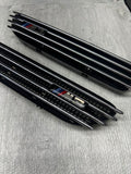 01-06 BMW E46 M3 Left Right Fender Vent Grilles Grills Trims Chrome Genuine OEM