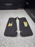 01-06 BMW E46 M3 Left Right Visors Sticker Peeling Off