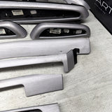 01-06 BMW E46 M3 Convertible Interior Armrests Trim Set Brushed Aluminum *Notes*