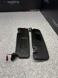 07-13 BMW E93 CONVERTIBLE 328I 335I M3 Left & Right Sun Visor Pair Black OEM