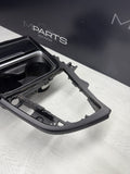 15-20 BMW F80 F82 F83 M3 M4 Front Cup Holder Center Console Trim White Stitching