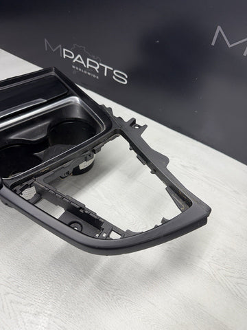 15-20 BMW F80 F82 F83 M3 M4 Front Cup Holder Center Console Trim White Stitching