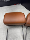 2001-2006 BMW E46 M3 Convertible Cinnamon Rear Headrests Head Rests Pair OEM