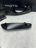 01-06 BMW E46 M3 Convertible Interior Armrests Trim Carbon Fiber *Notes*