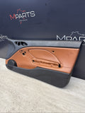 01-06 BMW E46 M3 PASSENGER RIGHT SIDE DOOR PANEL CARD CINNAMON OEM