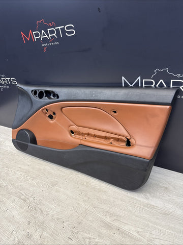 01-06 BMW E46 M3 PASSENGER RIGHT SIDE DOOR PANEL CARD CINNAMON OEM