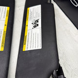 BMW F83 M4 15-20 Vinyl Black Sun Visor Pair OEM